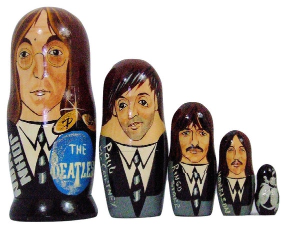 beatles russian nesting dolls