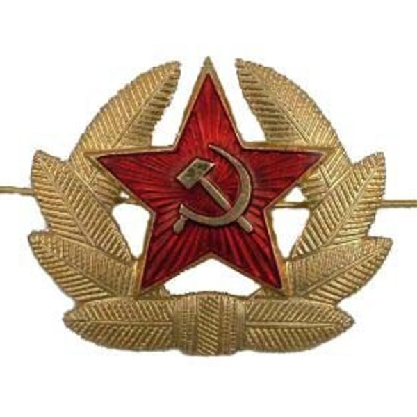 Russian Soviet Red Army Star Hat Pin Badge USSR KOKARDA