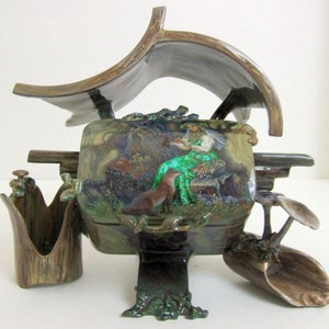 Fedoskino One of a Kind Hand Painted &quot;Ural Fairytales&quot; by Nickolay Zotov