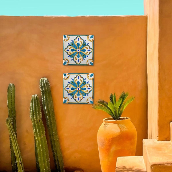Outdoor Wall Decor Mexican Ceramic Etsy