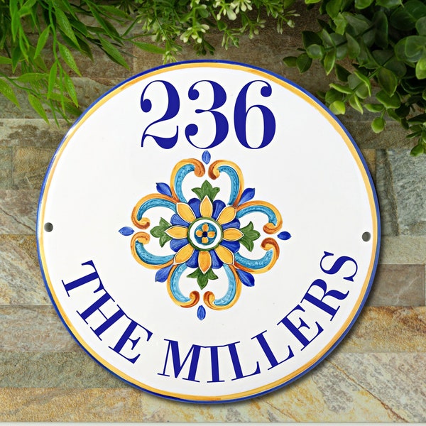 Ceramic Spanish House Sign Etsy