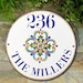 see more listings in the Front door signs Round  section