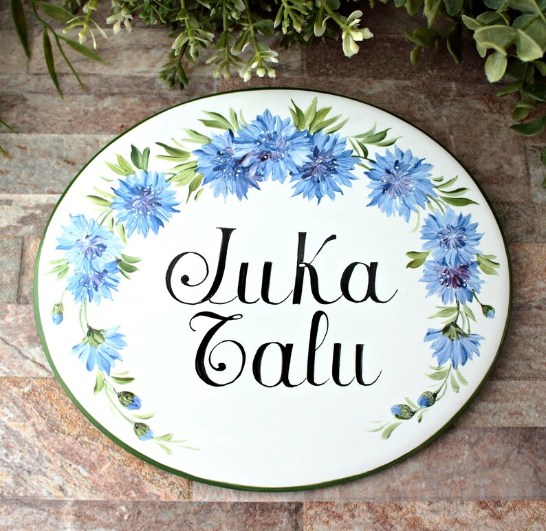 Ceramic Name Plaque Bathroom Door Sign Restroom Sign | Etsy