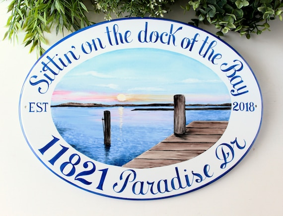 Sunset Personalized Home Sign Outdoor Lake House Custom Outdoor Lake House Sign Custom, Custom Outdoor Lake House Signs