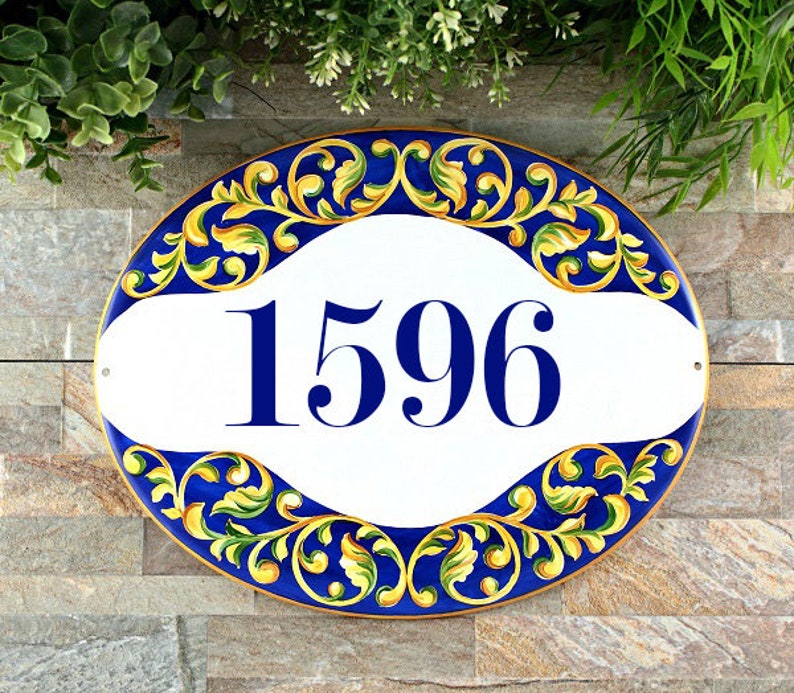 Talavera Ceramic House Plaque Personalized House Name Signs Etsy