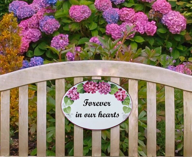 Wall Garden Plaque Ceramic Memorial Sign Personalized Etsy