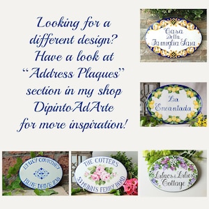 Personalized family name Sign, Custom outdoor sign, personalized House sign, Custom house name sign, Mexican Talavera imagem 7