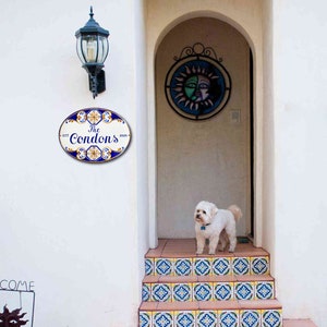 Custom Family Sign, Spanish Tile, Address Plaque, Talavera Wall Decor ...