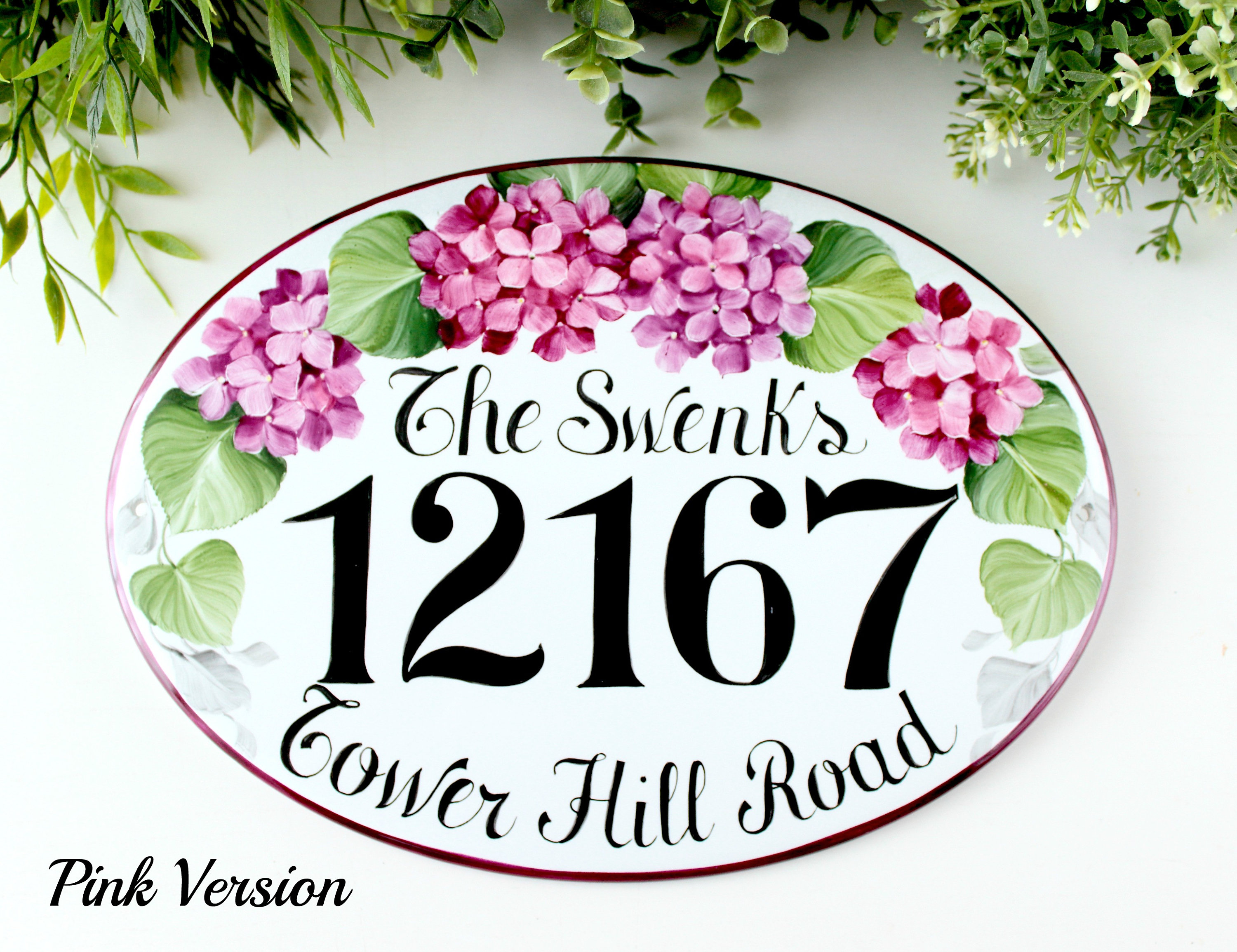 Custom House Numbers Address Plaque for House Hanging Etsy