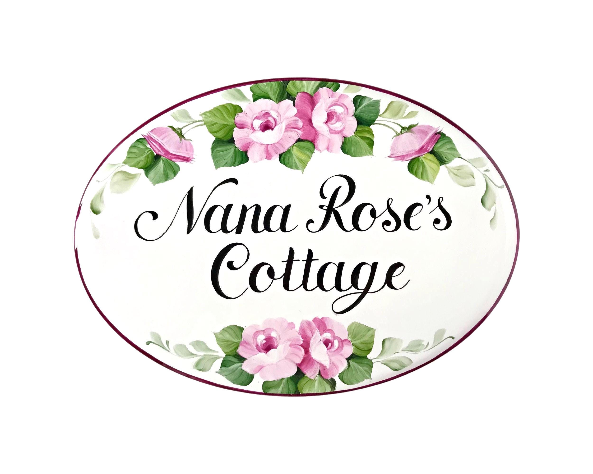 Targa rotonda in metallo con fiori di rosa floreale rosso amore decorazione da parete placca San Valentino acquerello rosa segno da parete felice San