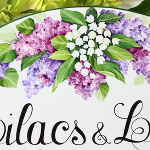 Lilacs Cottage Personalized House Sign, Personalized sign, Custom sign, Outdoor custom sign, Custom name sign, Personalized sign for home image 5