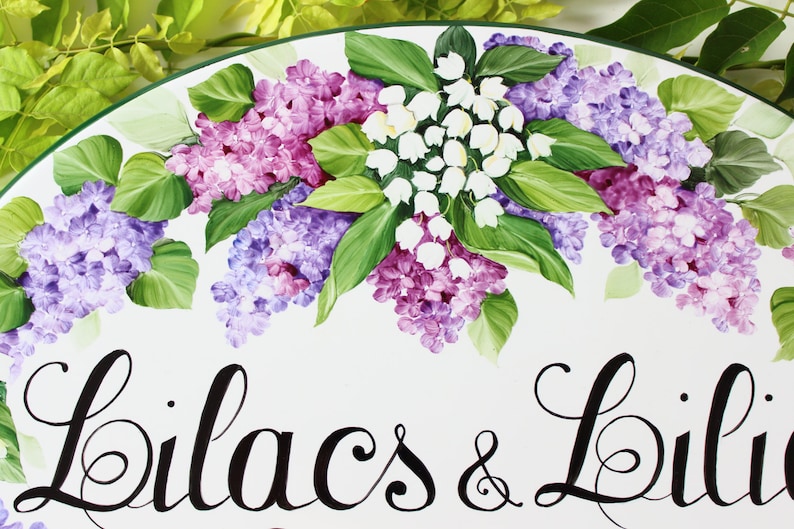 Lilacs Cottage Personalized House Sign, Personalized sign, Custom sign, Outdoor custom sign, Custom name sign, Personalized sign for home image 5