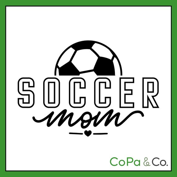 Decal - Soccer Mom – Permanent Sticker for Car, Laptop, or Cup