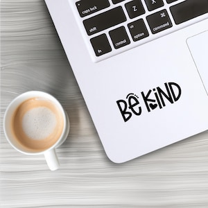 Decal - Be Kind Vinyl – Retro Aesthetic Sticker for Tumblers, Cars, Laptops & More | Kindness Quote Positive Vibes Sticker