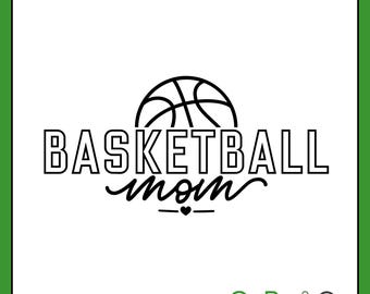Decal - Basketball Mom – Permanent Sticker for Car, Laptop, or Cup