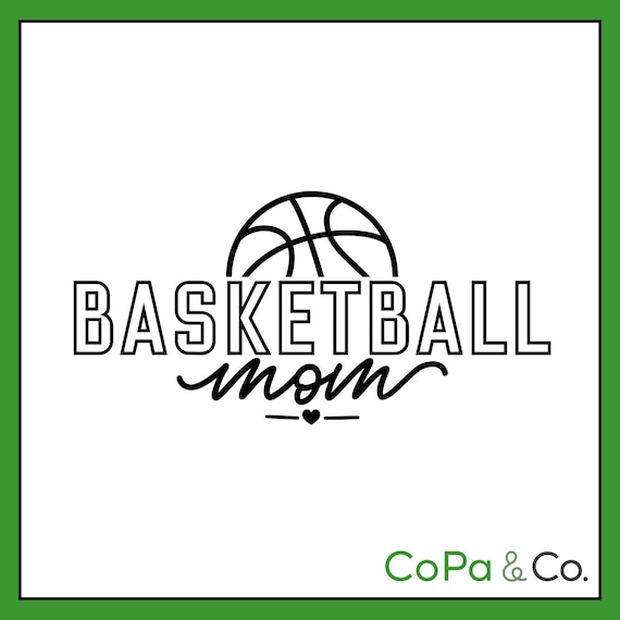 Decal - Basketball Mom – Permanent Sticker for Car, Laptop, or Cup