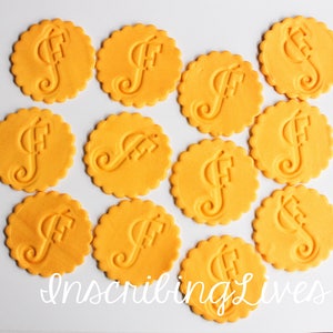 Gold Fondant Letters 