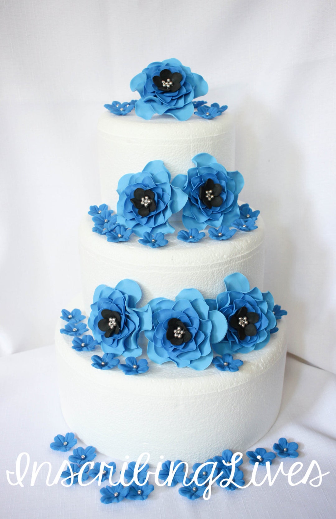 Decoraciones de pastel de flores 42pcs pastel de boda topper - Etsy España Decoraciones de pastel de flores 42pcs pastel de boda topper - Etsy España