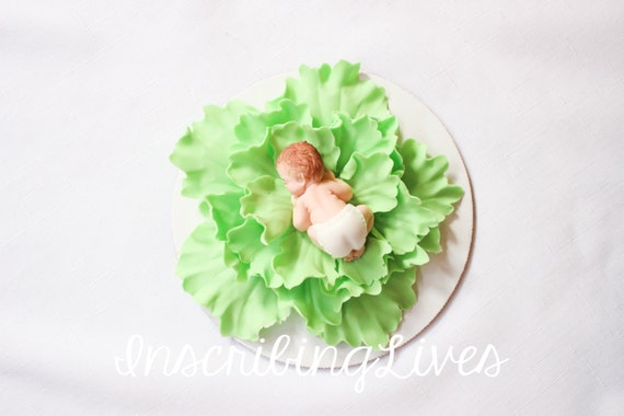 Lime Green Baby Shower Cake Topper Baby On A Flower Pastel Lime Lime Green Baby Shower Cake Topper Baby On A Flower Pastel Lime