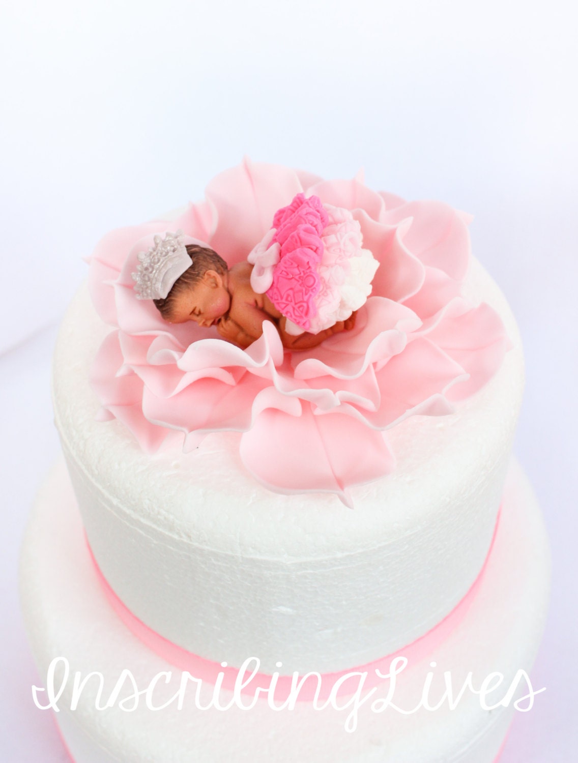 Princess Baby Cake Topper Girl Fondant Tutu Baby Cake - Etsy