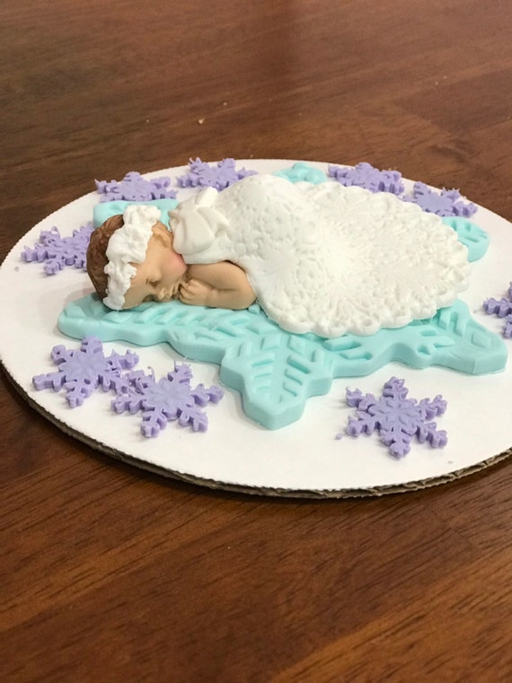 Flocon De Neige Baby Shower Gateau Topper Fille Princesse Etsy Canada