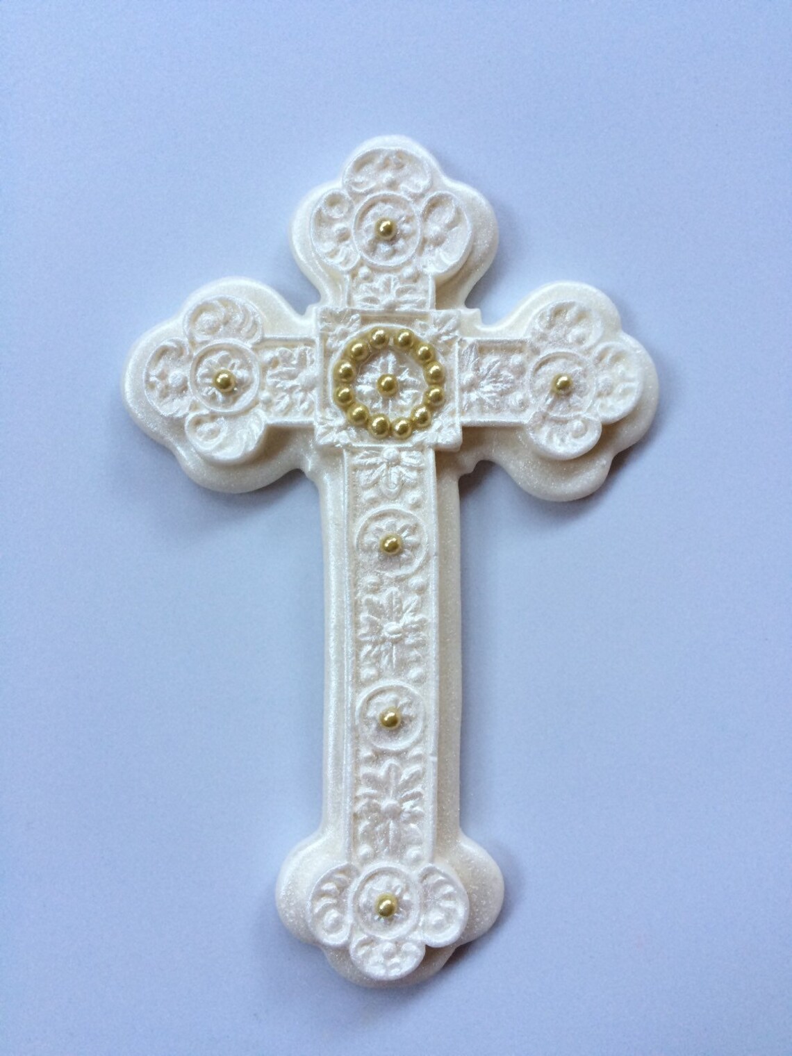 Cross Cake Topper Christening Cake Topper Edible Fondant Etsy