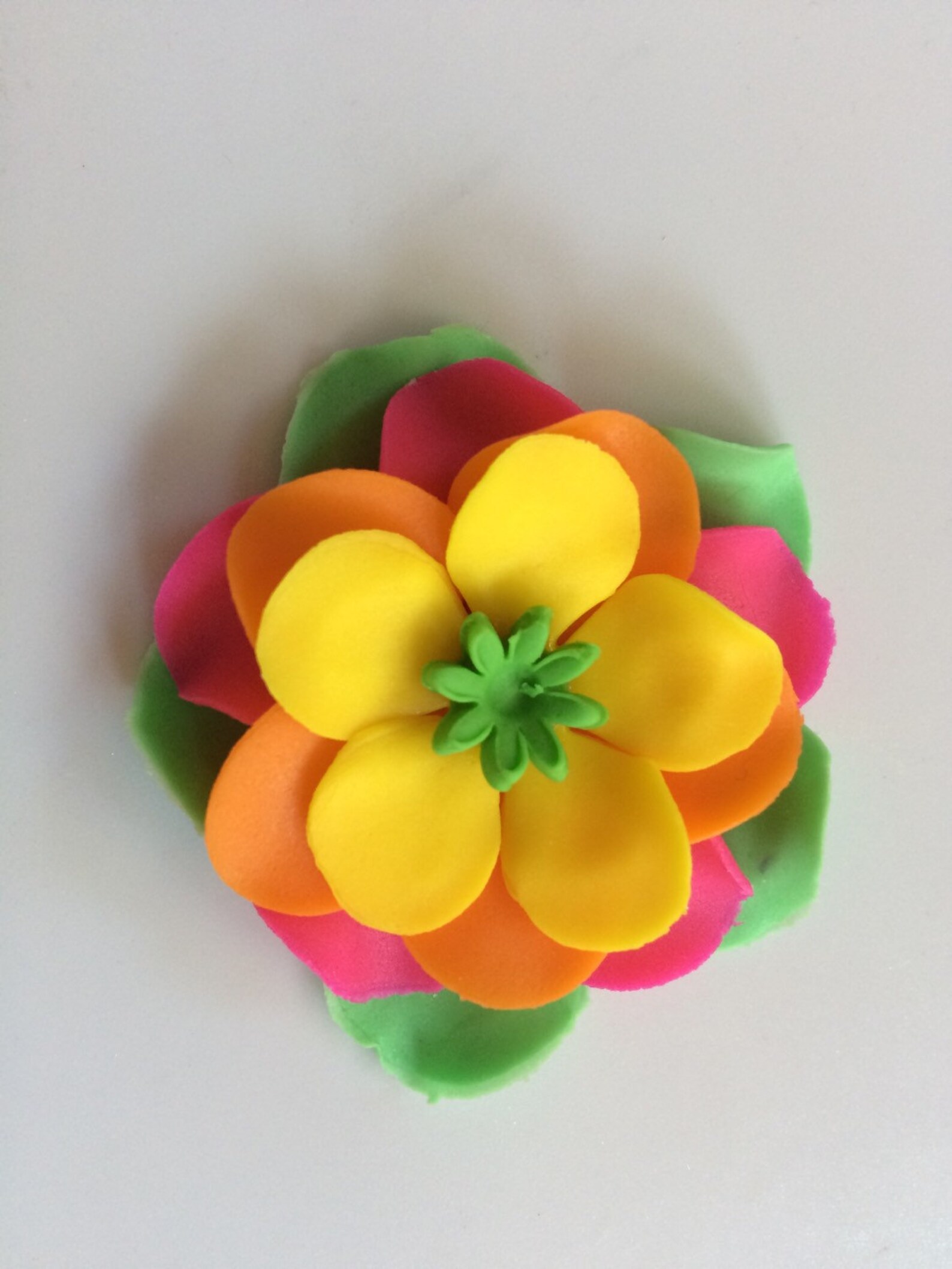 Hawaiian Fondant Flowers 12 Multi Color Fiesta Edible Flower Etsy