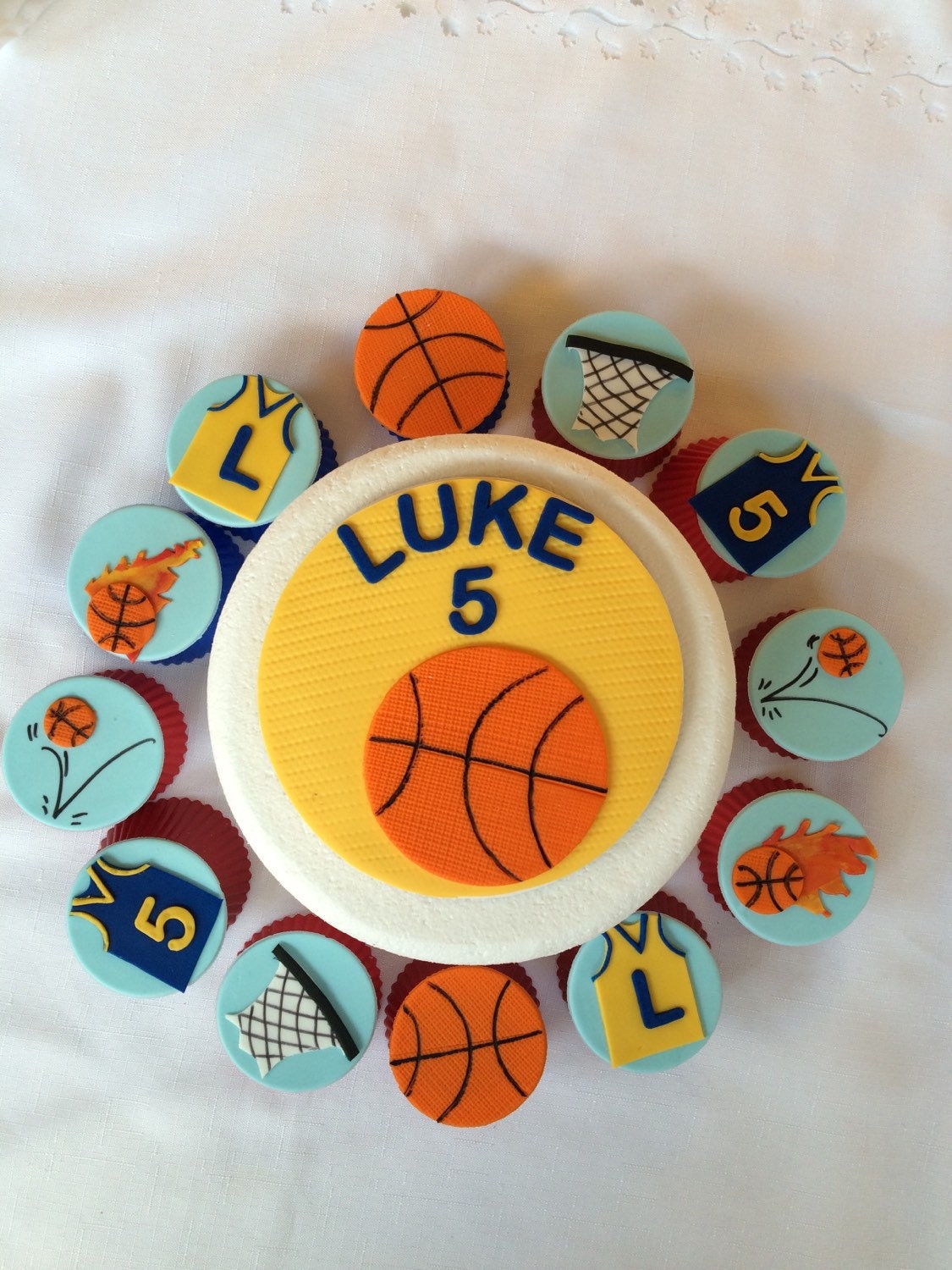 Basketball Cake Topper Edible Basketball Cake Topper Fondant - Etsy  Australia