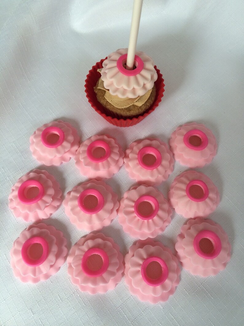 Tutu Cake Pop Decorations 12pcs Tutu Cupcake Toppers Fondant Etsy