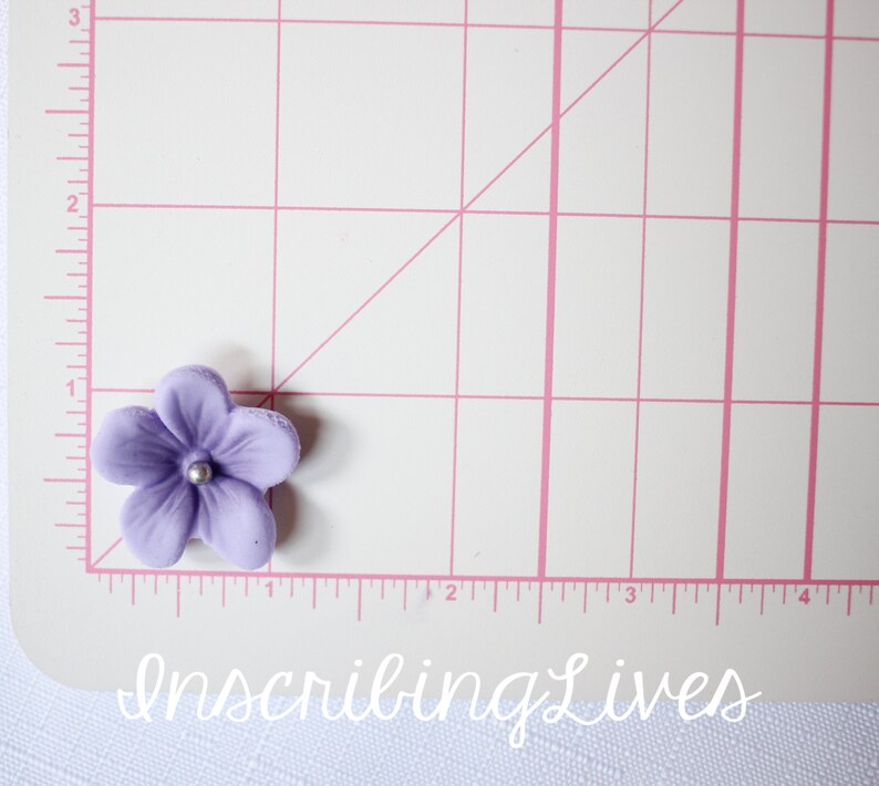 Fondant flowers 36pcs sugar edible flowers lavender purple Etsy