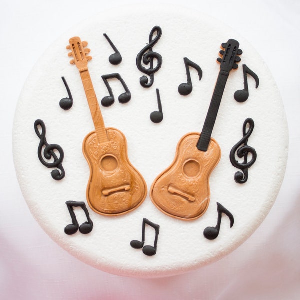 Fondant Guitar Etsy