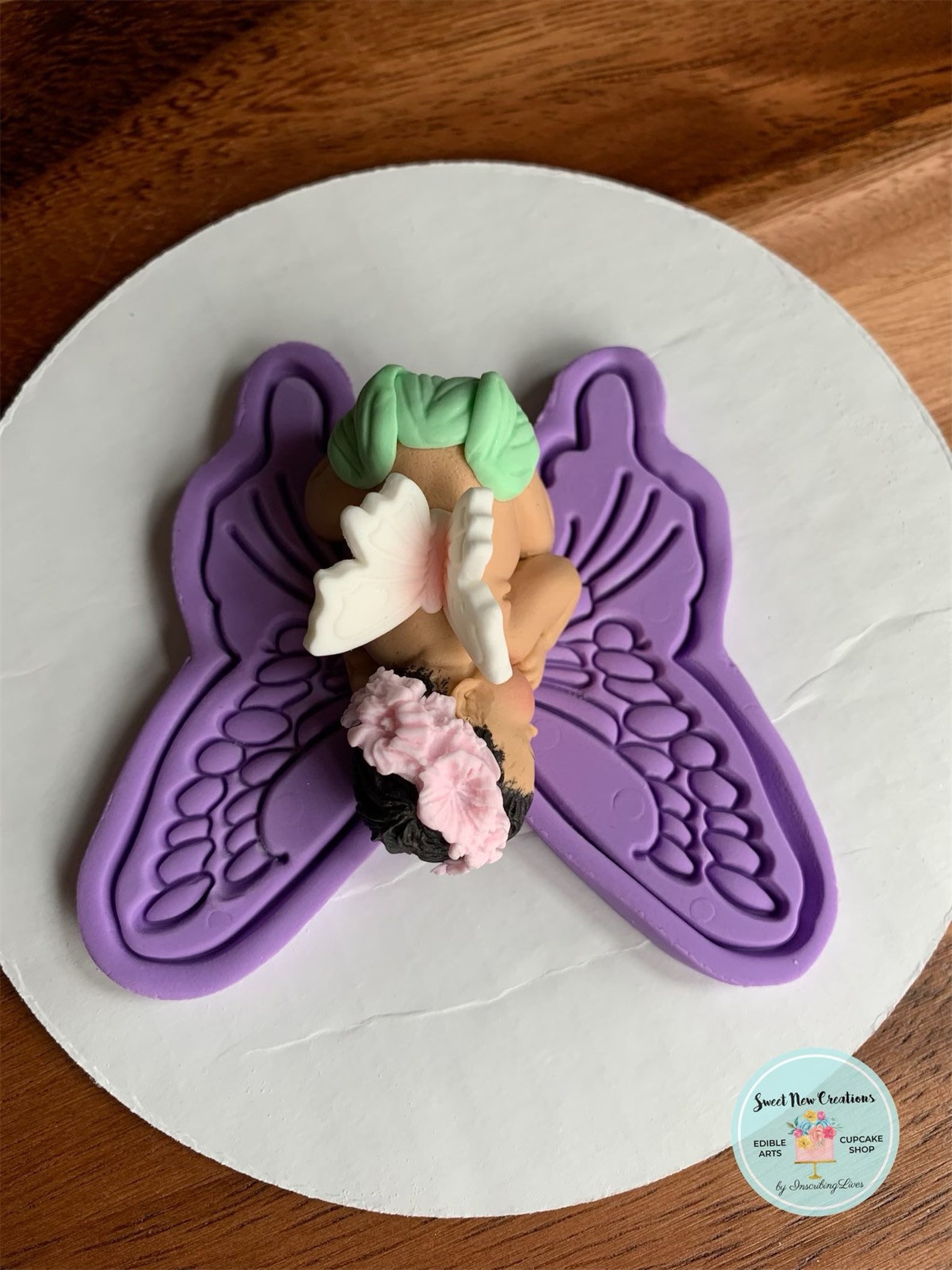 Butterfly Baby Shower Cake Topper Girl Baby Edible Decorations Etsy