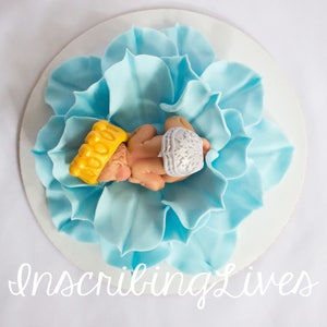 prince baby shower cake topper boy on baby blue lily fondant cake decorations edible baby boy cake topper gold decorations Inscribinglives