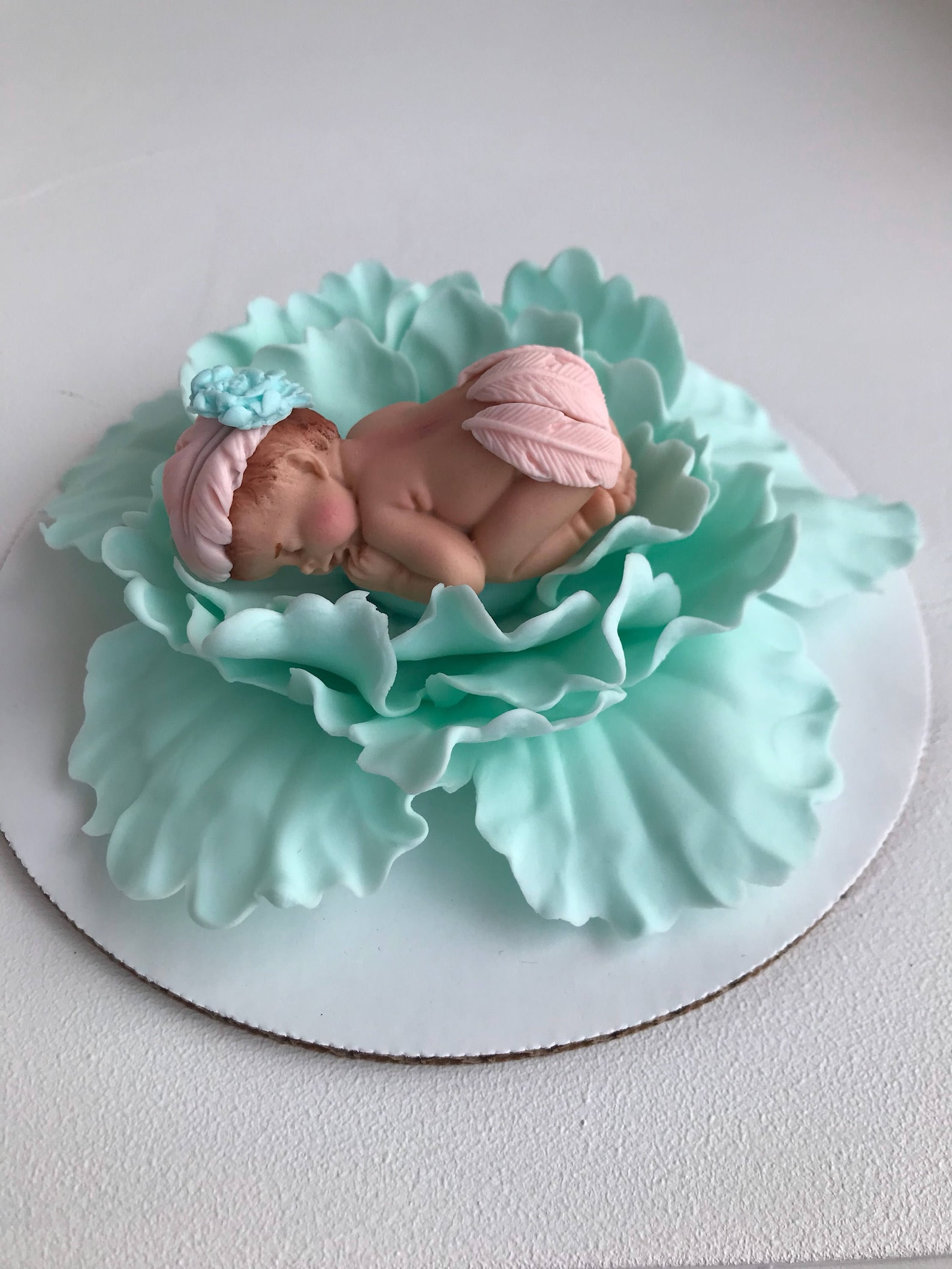 Boho Baby Shower Cake Topper Girl White Peony Pink Baby on Etsy Canada
