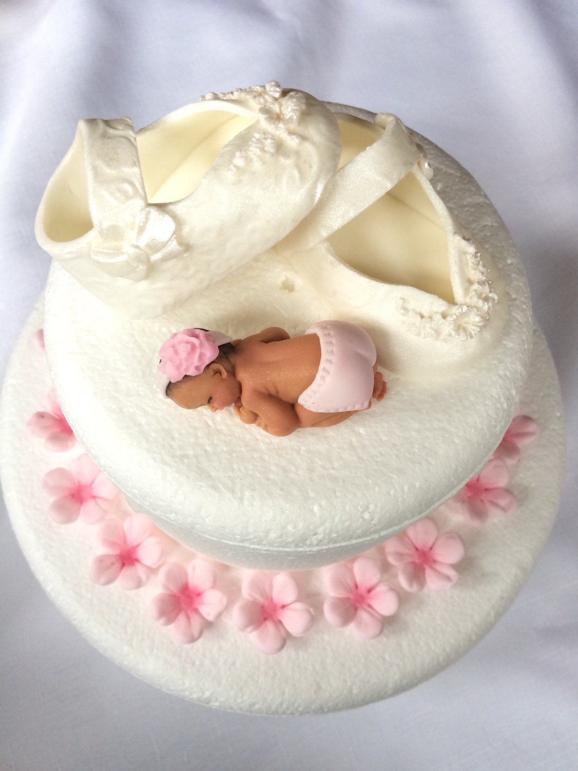 Baby Cake Topper 21pcs Baby Shoes Cake Topper Christening Cake Etsy