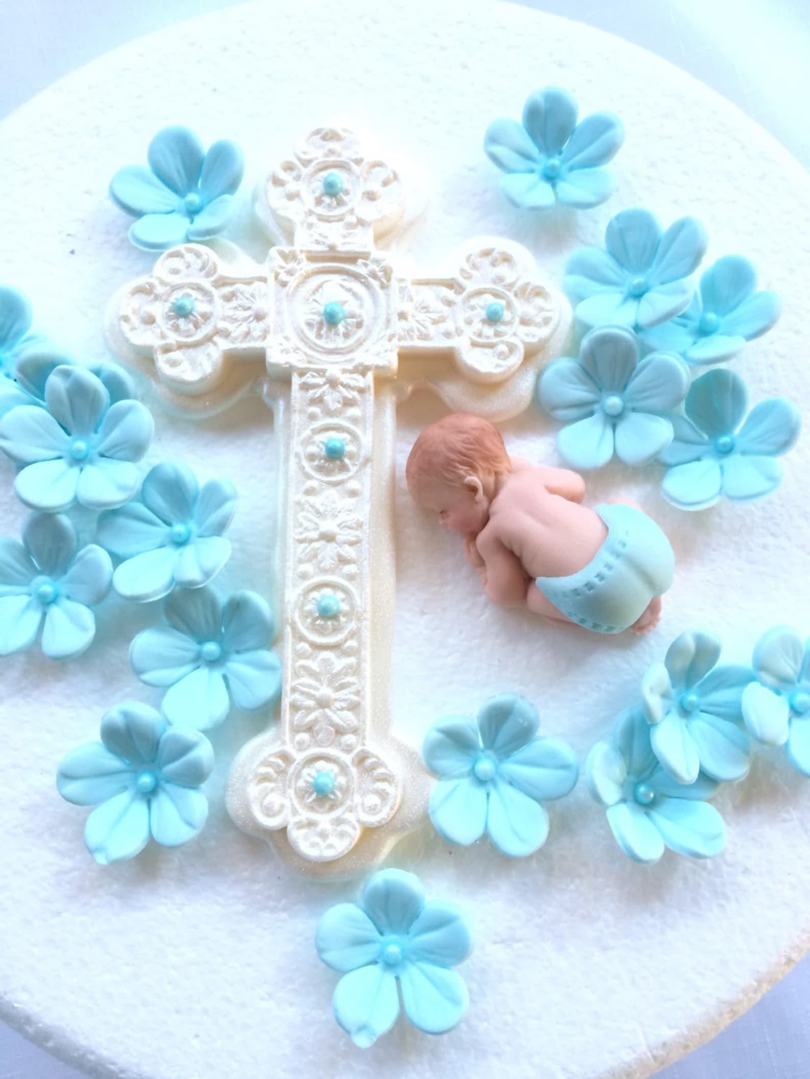 Baptism cake topper boy Christening cake topper 20 pcs set Etsy