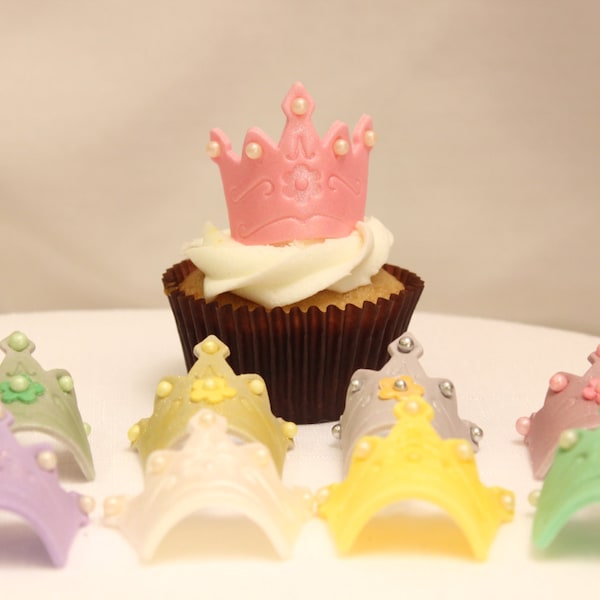 Crown Cupcake Topper Etsy