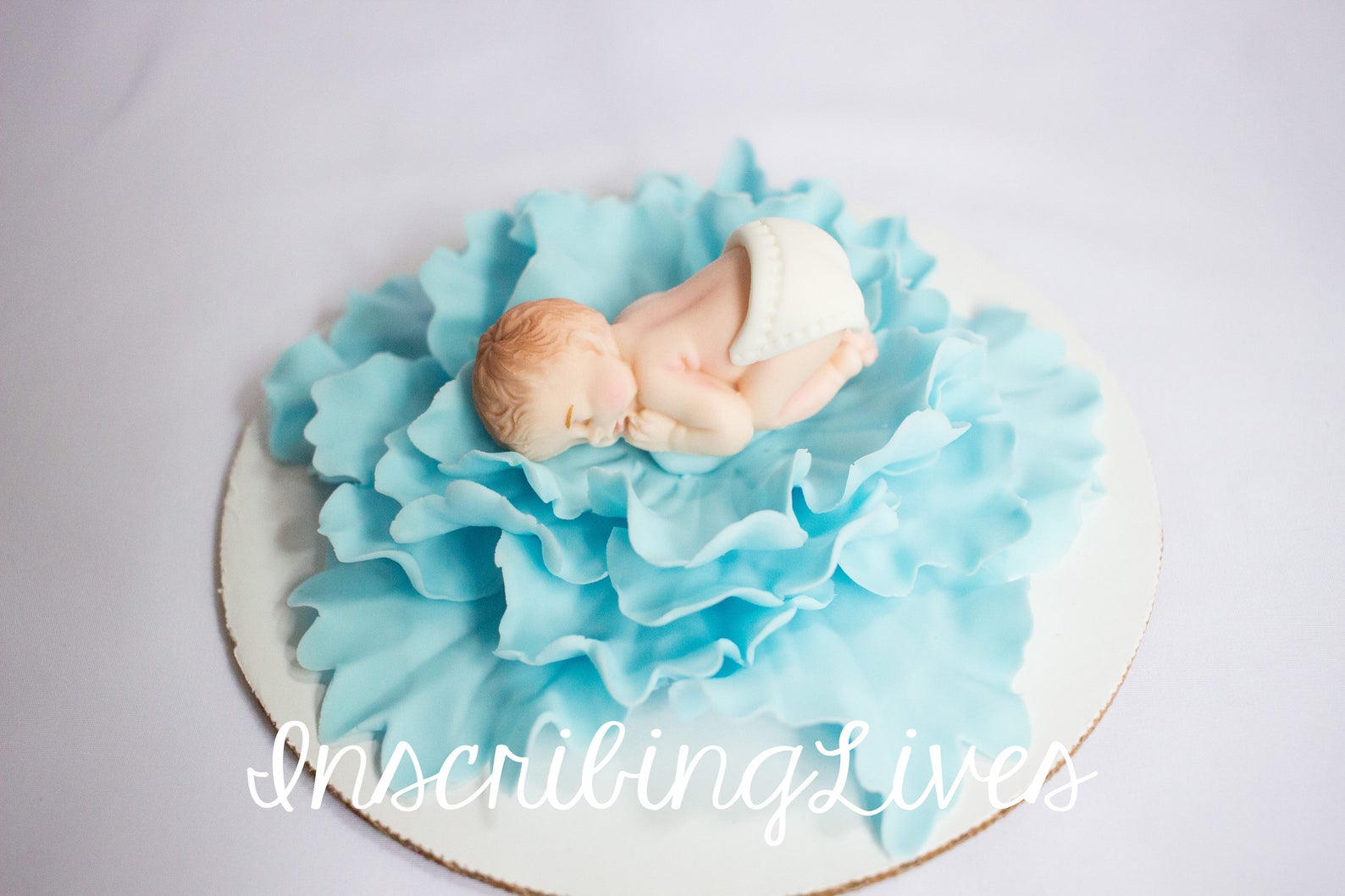 Baby Boy Shower Cake Topper Baby on Flower Cake Topper Baby in Etsy