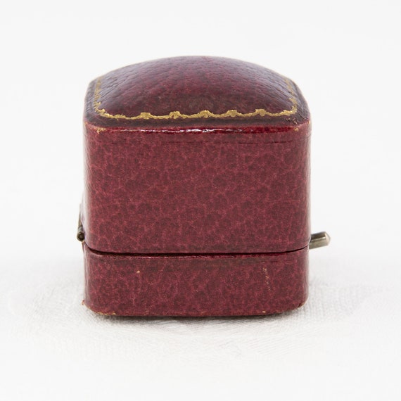 Vintage Red Leather Ring Box, Arther Kay & Bro, R… - image 9