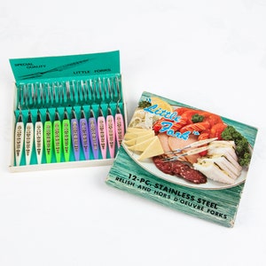 12 Little Cocktail Forks | Relish and Hors D'oeuvre Forks | Stainless Steel