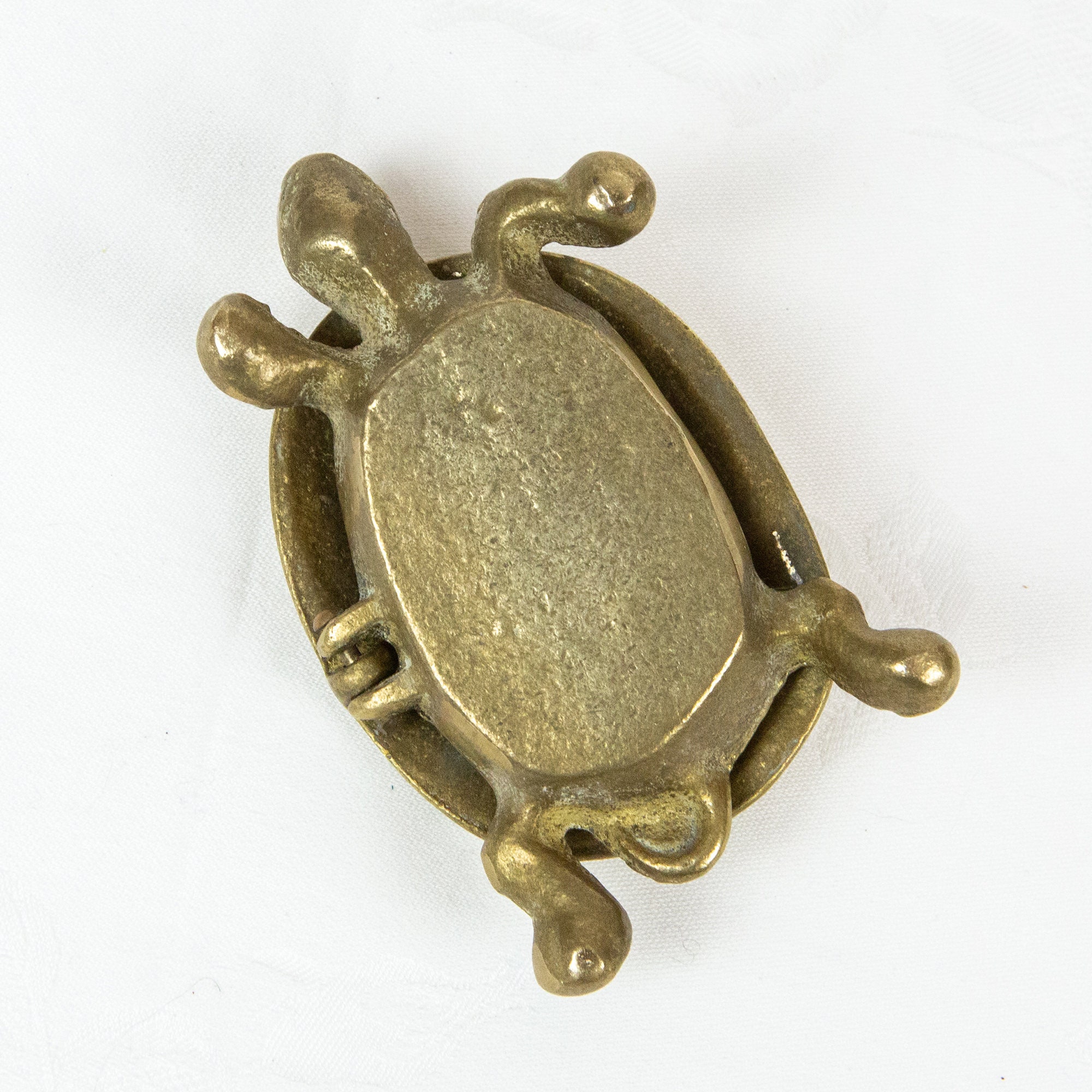 Vintage Messing Schildkröte Figur / Ornament / Schmuckkästchen