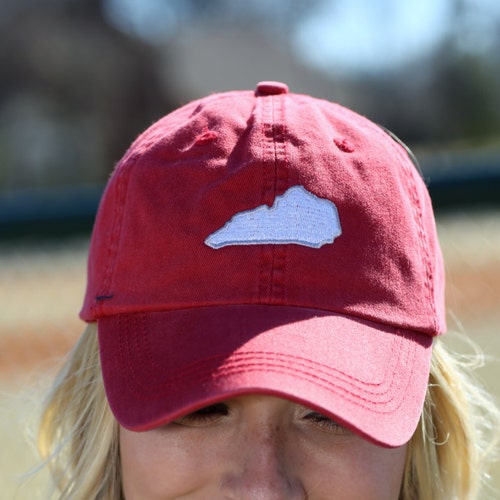 State Outline Monogram Hat Kentucky Personalized Dad Cap Etsy