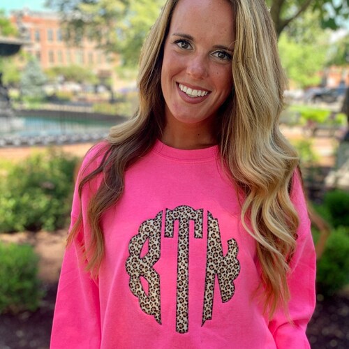 Custom Applique Team School Spirit Sweatshirt With Embroidery Etsy