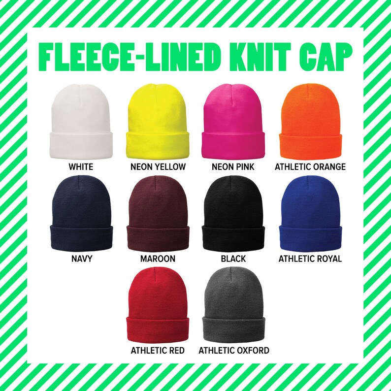 Monogrammed Winter Hat Personalized Hat Monogrammed Beanie