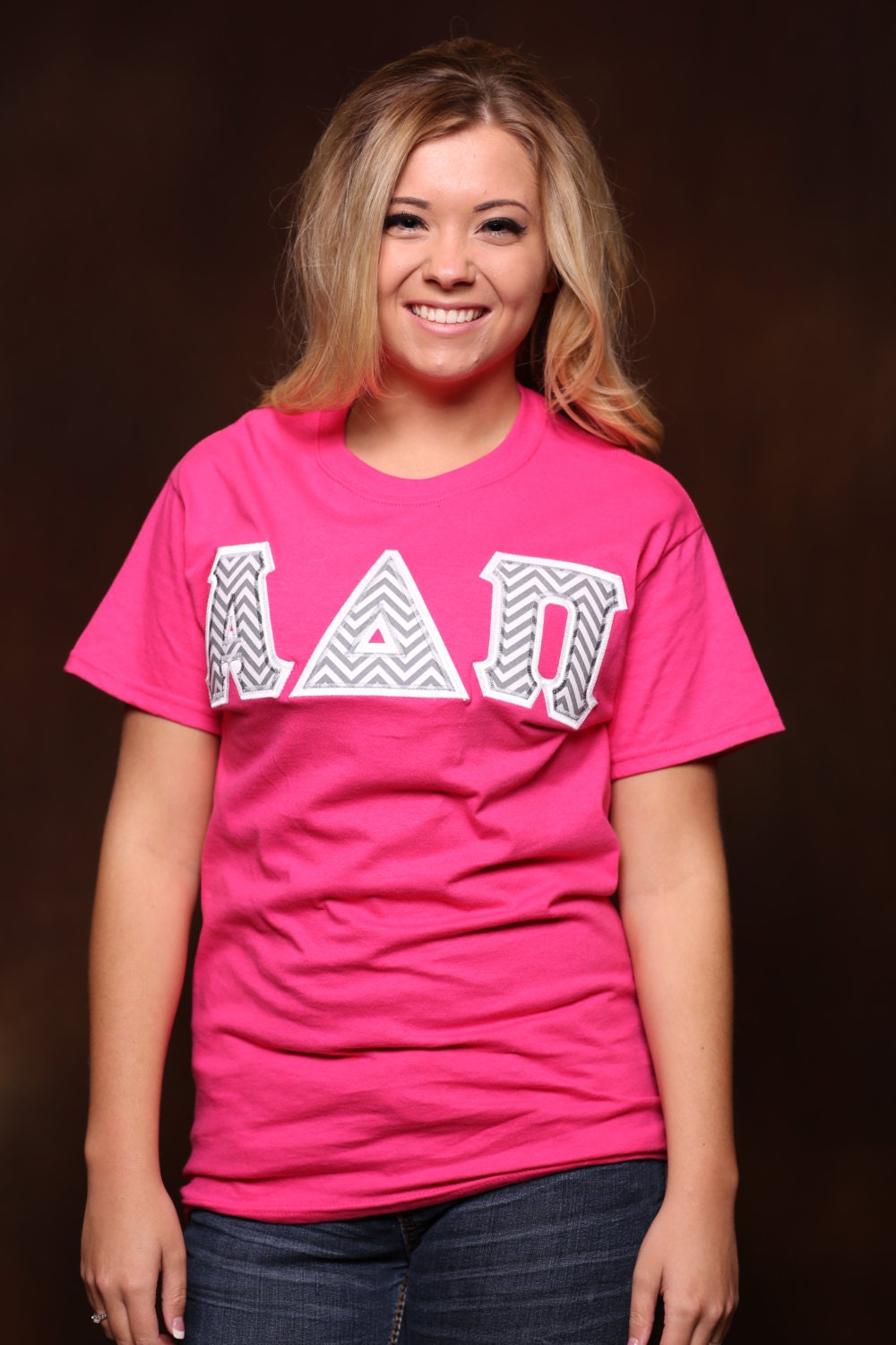 Greek Stitched Letter Shirt Sorority Stitched Letter Shirt | Etsy