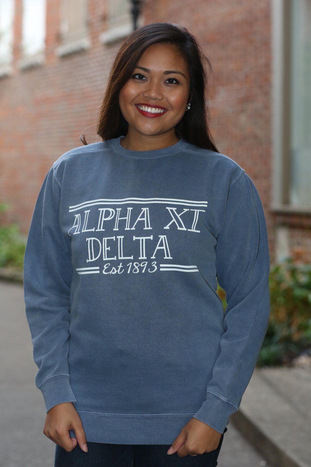 Alpha Xi Delta Comfort Color Crewneck 