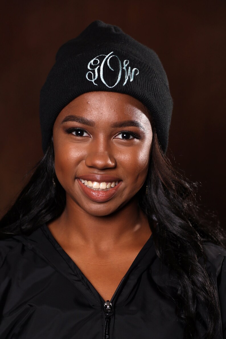 Monogrammed Winter Hat Personalized Hat Monogrammed Beanie
