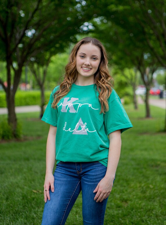 Kappa Delta Comfort Colors Short Sleeve And Long Sleeve Tshirt Etsy