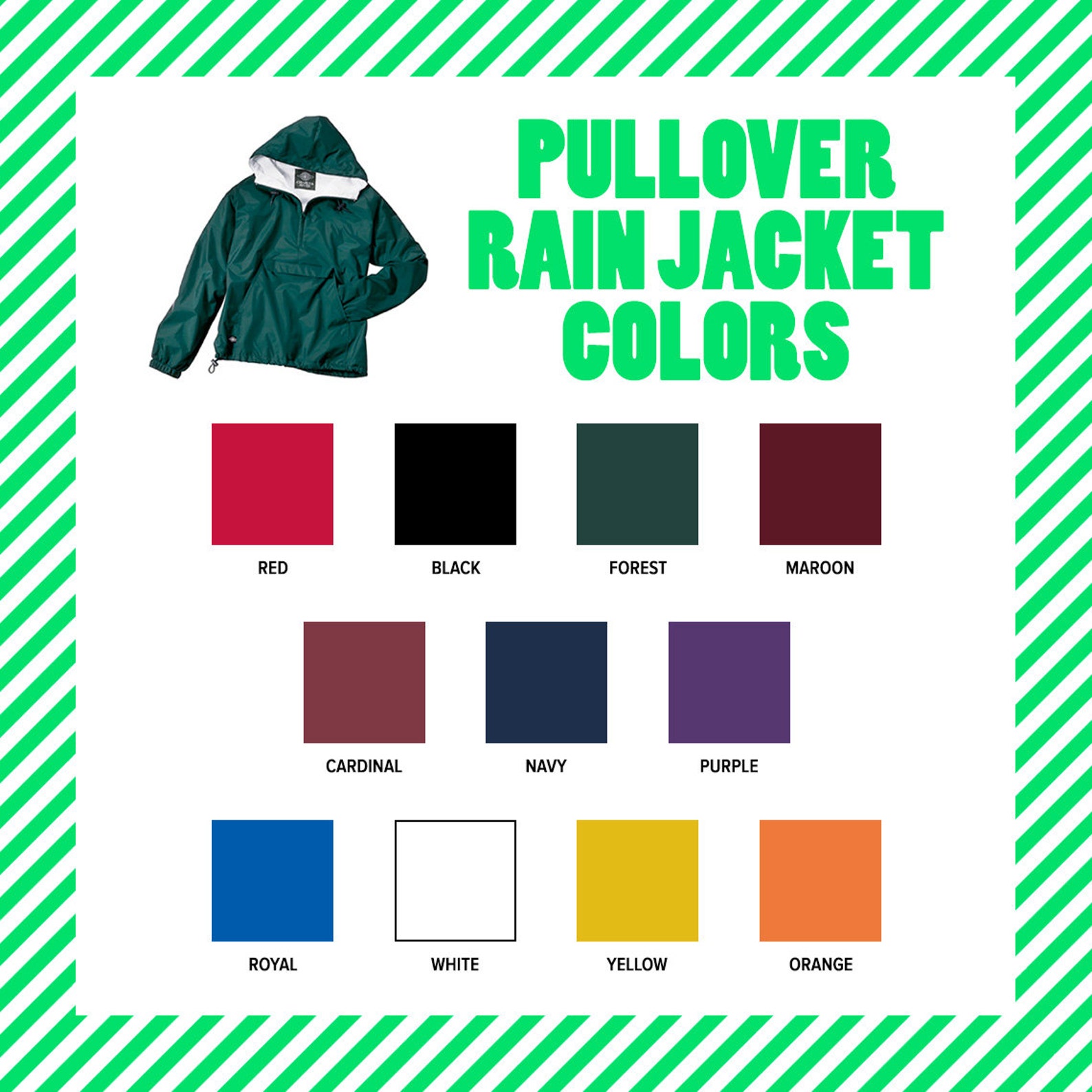 Monogrammed Rain Jacket Personalized Bridesmaids Giftsadult Etsy