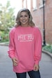 Phi Mu Comfort Color Crewneck Sweatshirt - Phi Mu Est. Shirt - Comfort Color Oversized Shirt 